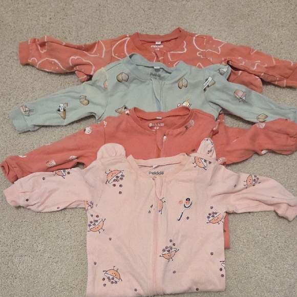 Pekkle Other - Pekkle 4 Organic Cotton Sleepers 6 Months
